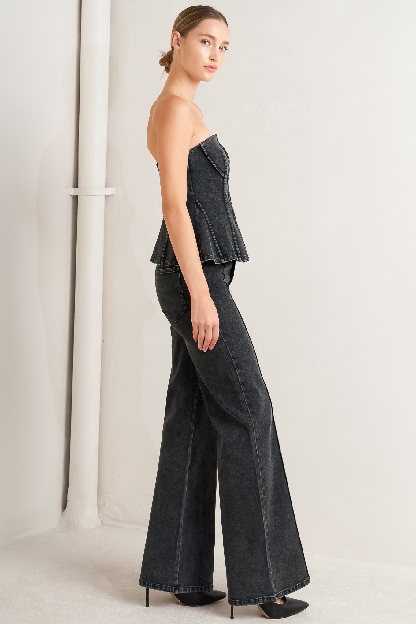 NIGHT SHAPE DENIM TOP Flying Tomato