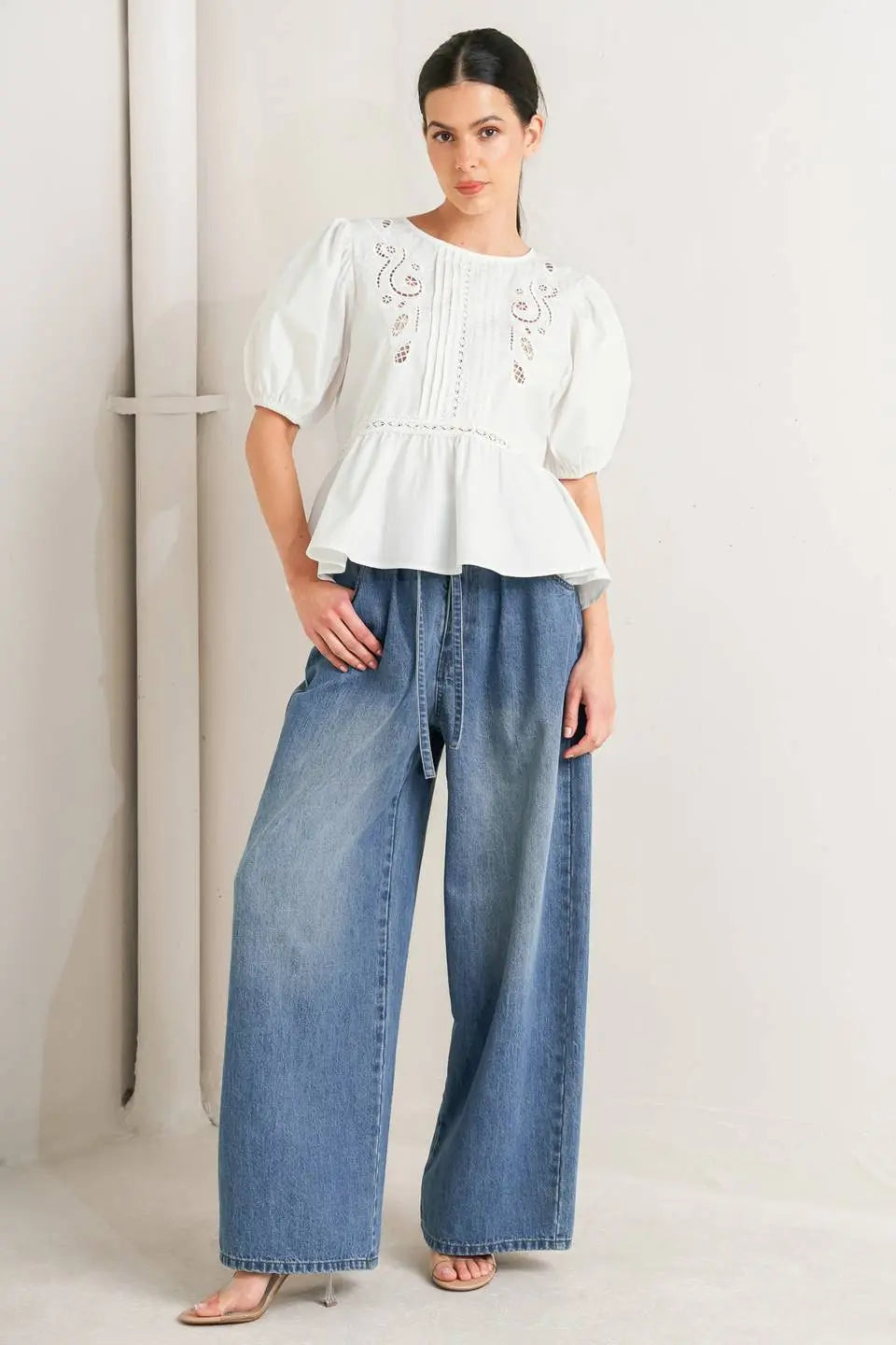 SILENT MORNING WOVEN TOP Flying Tomato