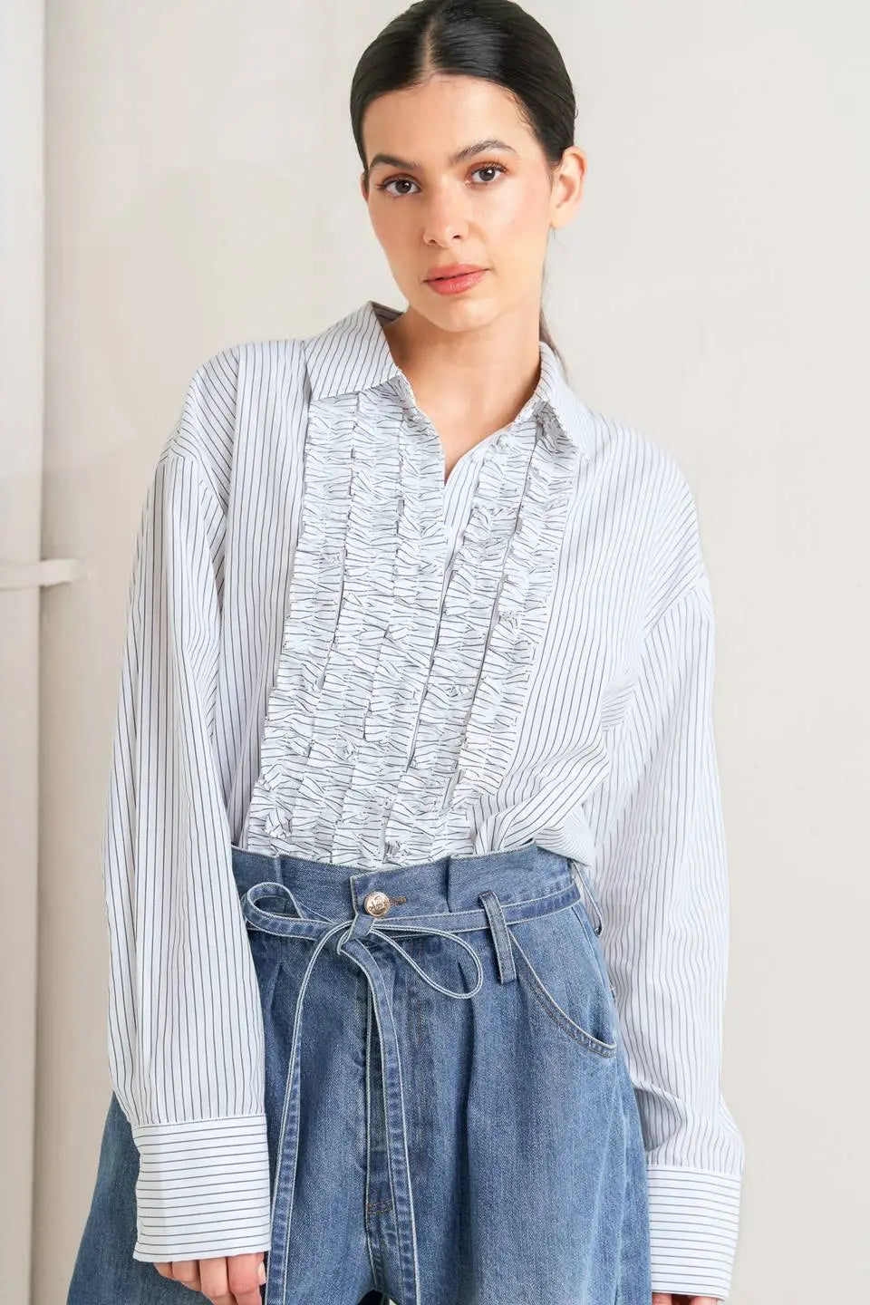 DAYLIGHT EDGE WOVEN TOP Flying Tomato