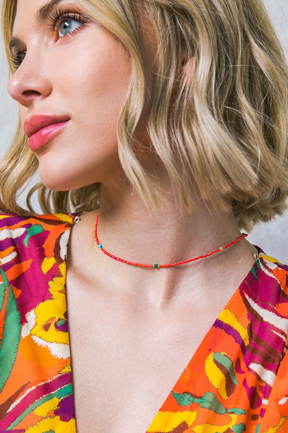 BOHO FLEX RED CHOKER Flying Tomato