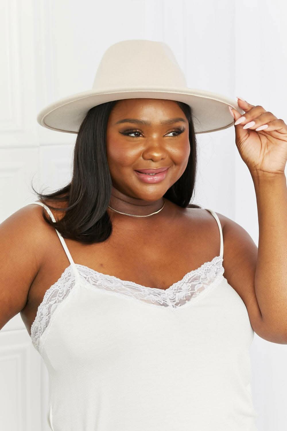 Fame fedora hat with gold buckle - Love Salve 