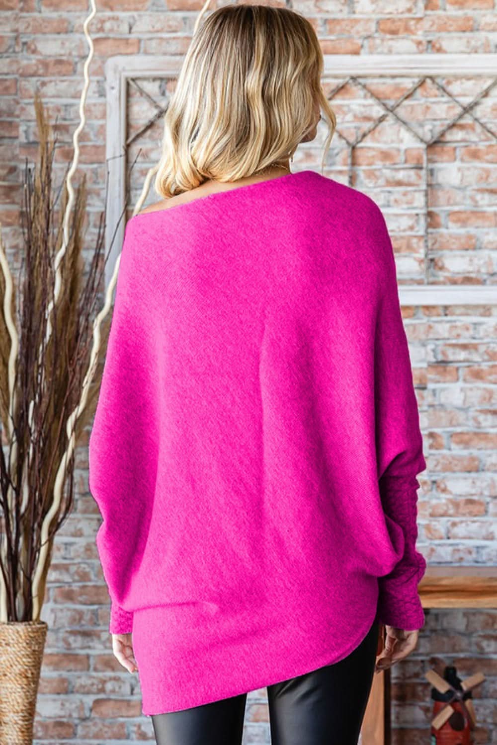First love asymmetrical hem sweater - Love Salve 