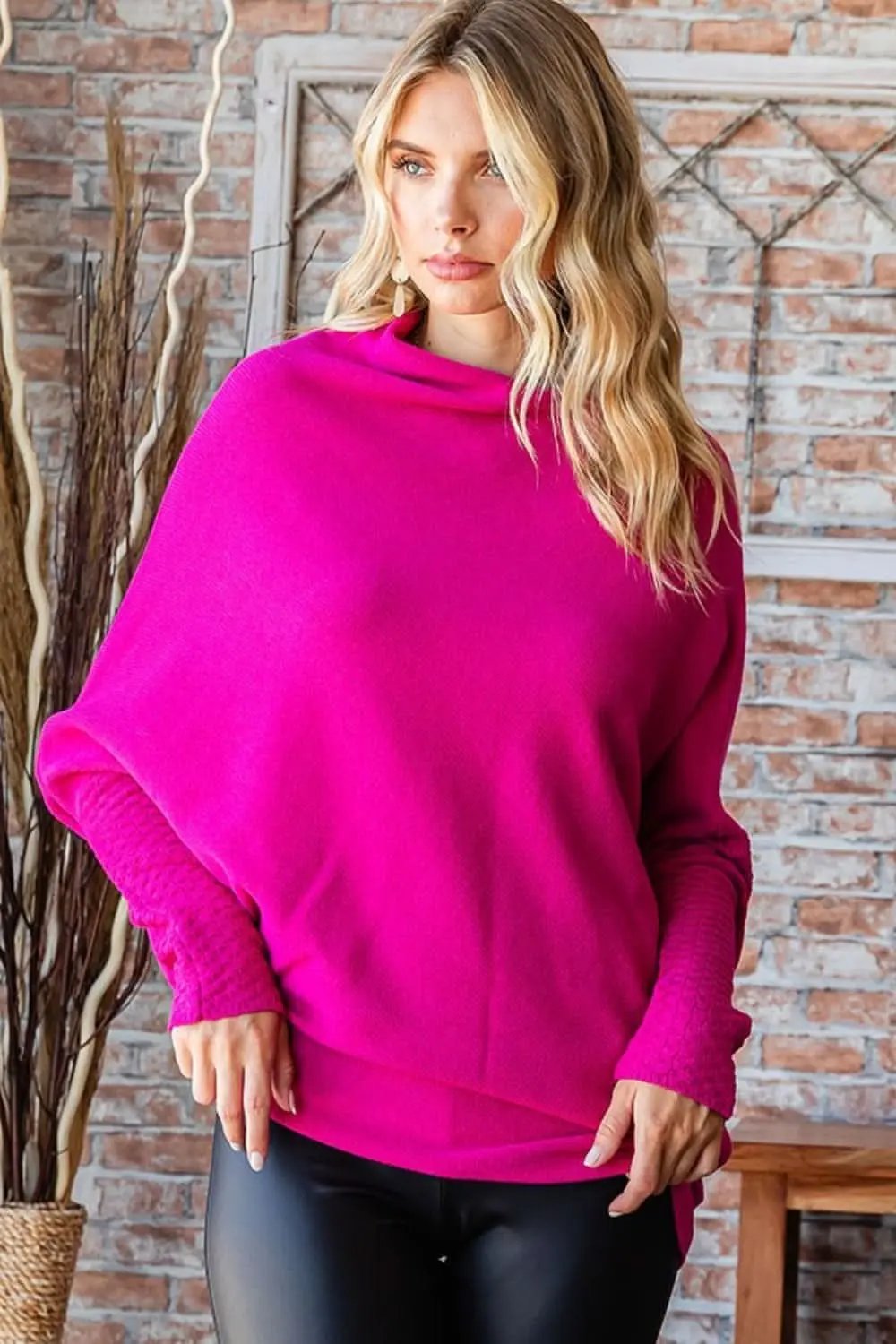 First love asymmetrical hem sweater - Love Salve 