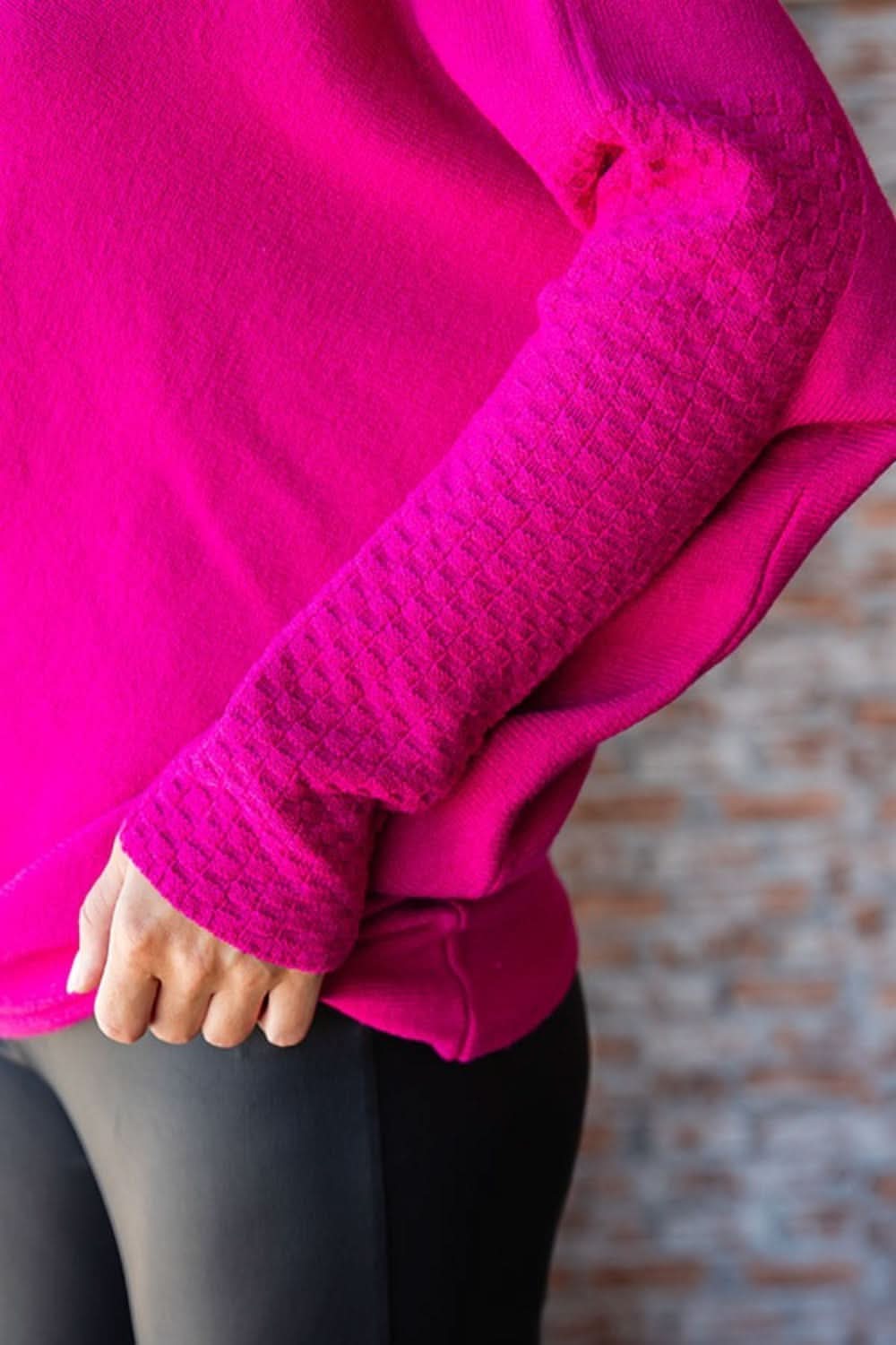 First love asymmetrical hem sweater - Love Salve 