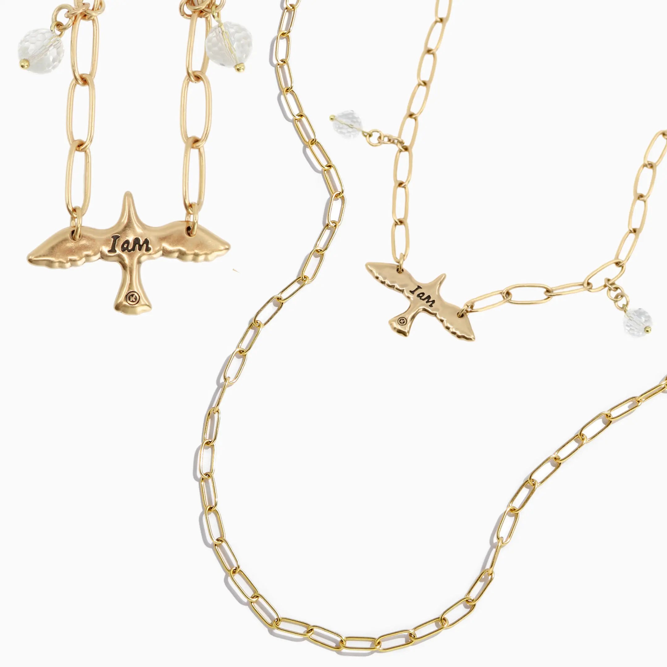 I Am Bird Long Chain Necklace Katia Designs