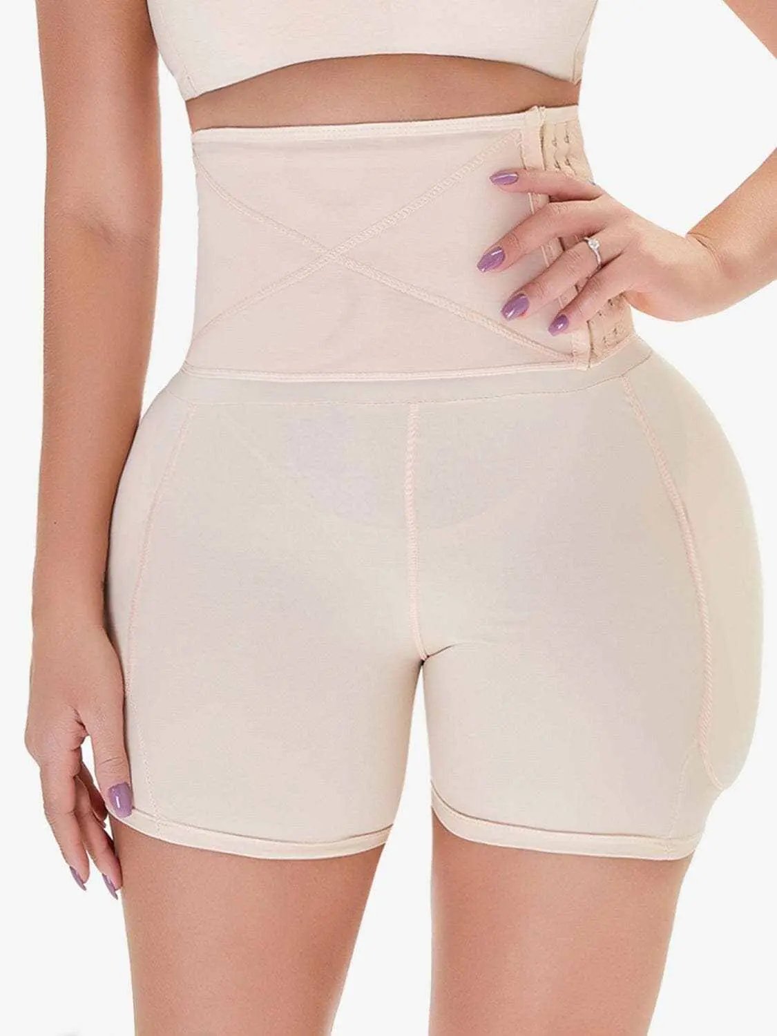Flattering shaping shorts with hook closure - Love Salve 