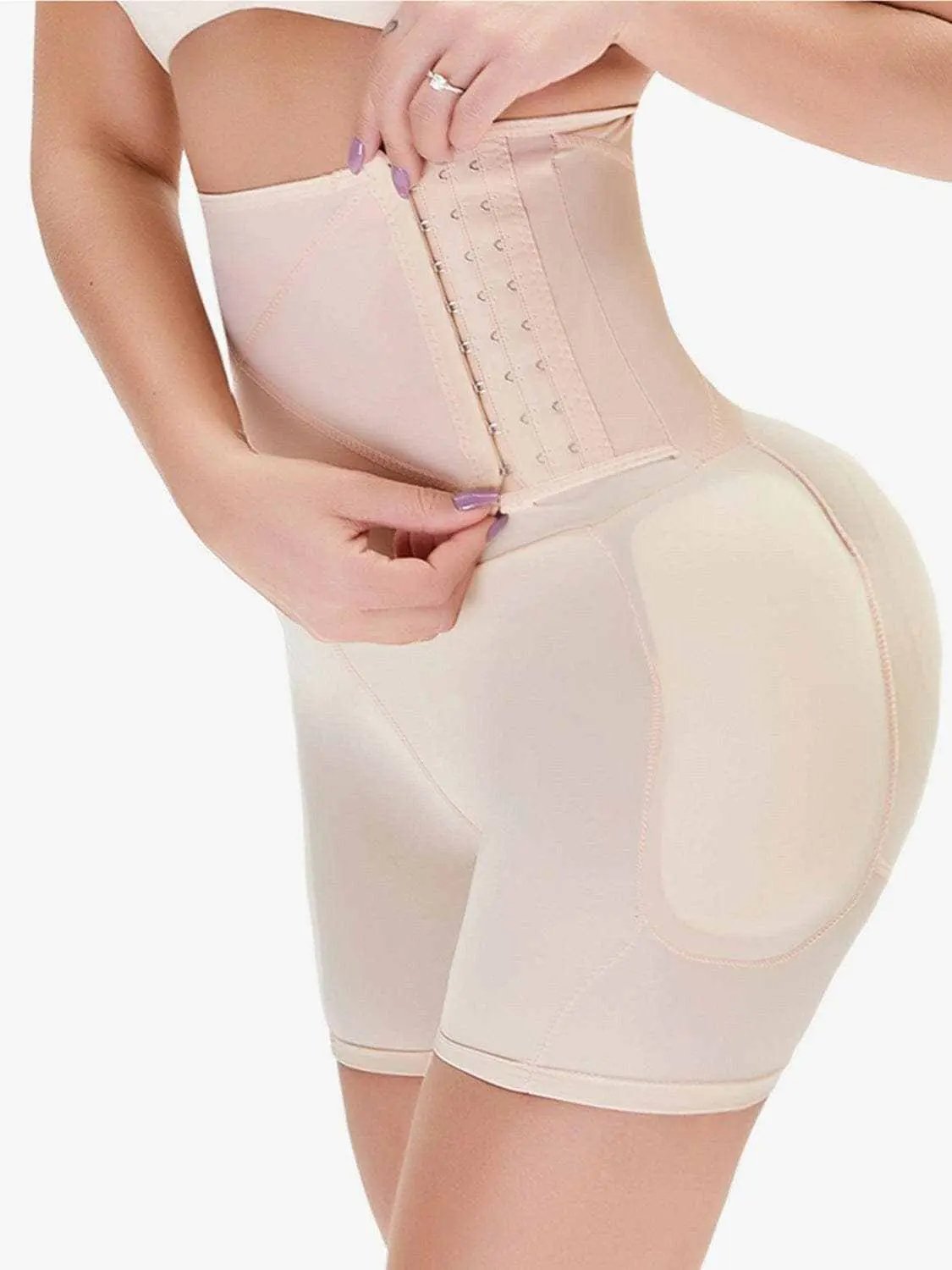 Flattering shaping shorts with hook closure - Love Salve 