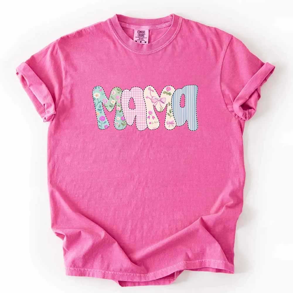 Floral Mama Comfort Colors Tee – Spring Mom Shirt or Mother’s Day Gift Adorb Custom Tees