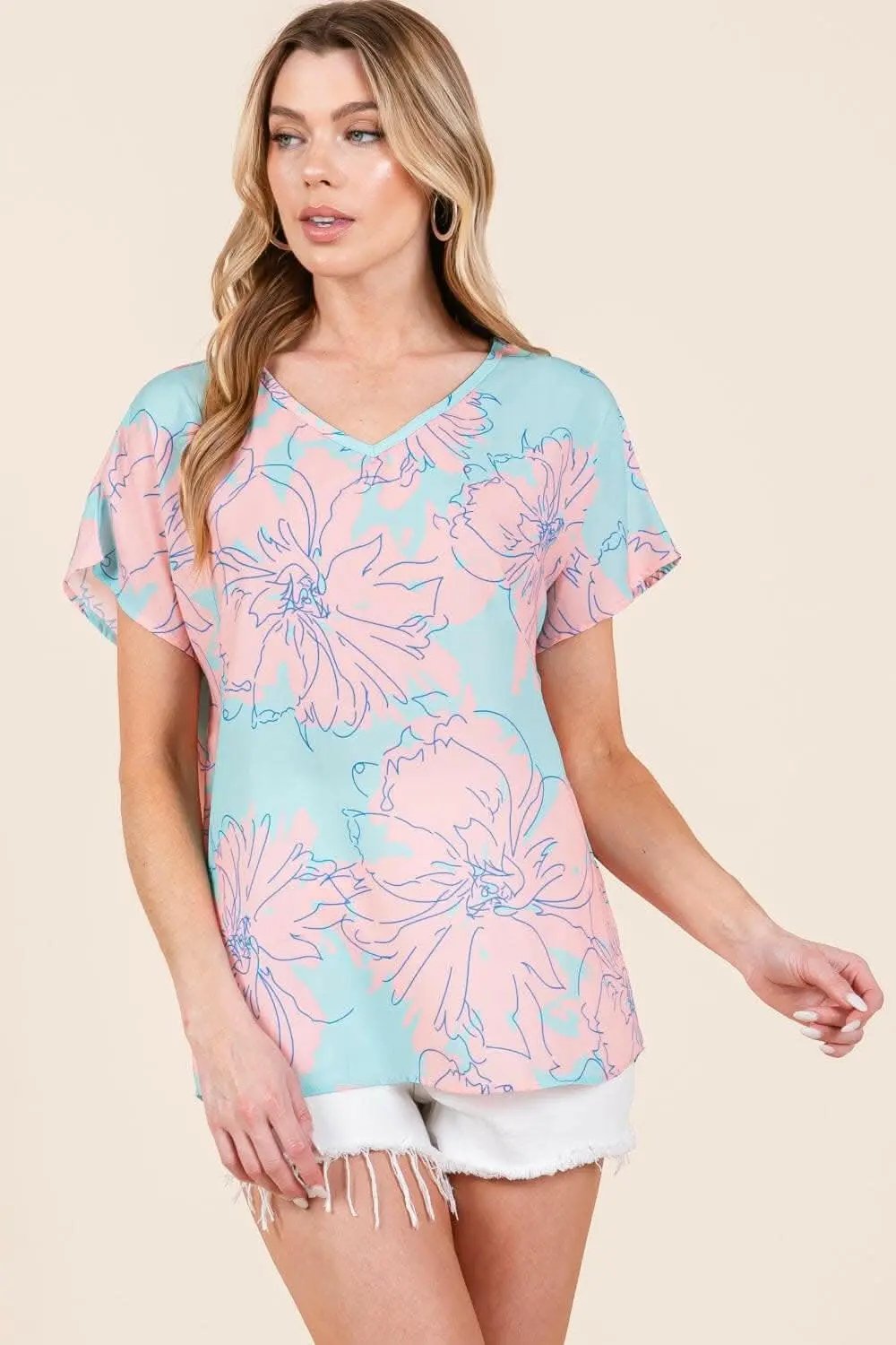 Floral Whimsy Short Sleeve Tee - Love Salve 