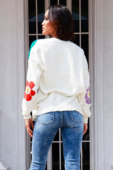 Floral long sleeve cardigan - soft fabric - Love Salve 