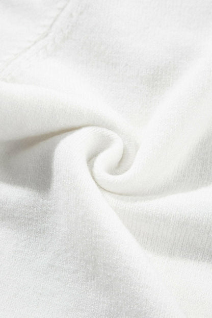 Floral round neck short sleeve sweater 