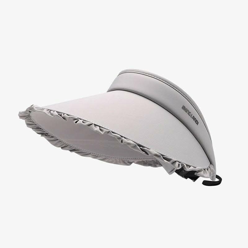 Frilled ice silk sun hat - adjustable fit - Love Salve 