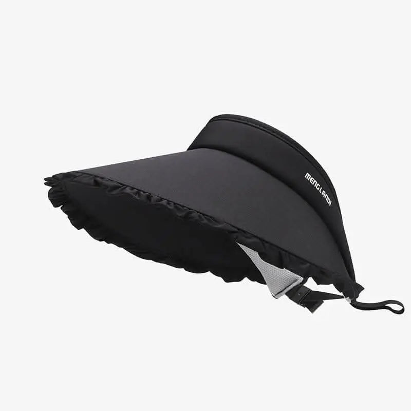 Frilled ice silk sun hat - adjustable fit - Love Salve 