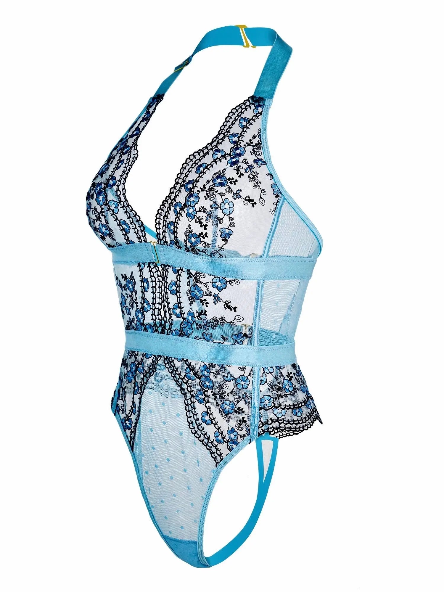 Tender Blossom Halter bodysuit Hello.LA.Girl