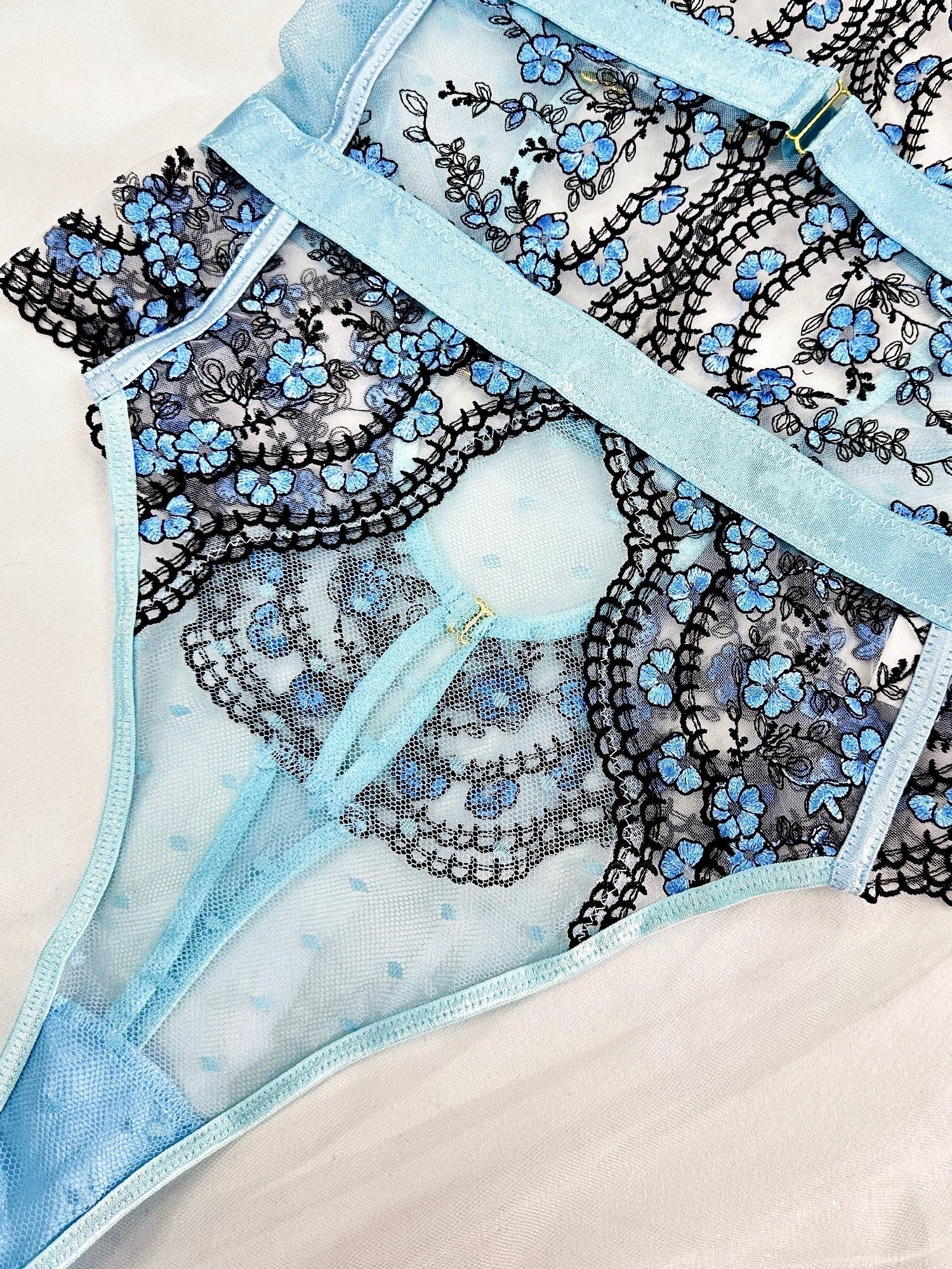 Tender Blossom Halter bodysuit Hello.LA.Girl