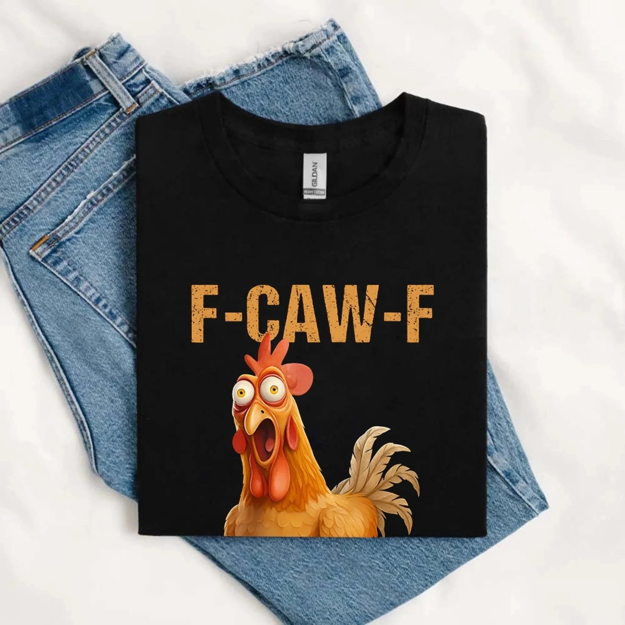 Funny F-Caw-F Rooster Unisex T-Shirt Adorb Custom Tees