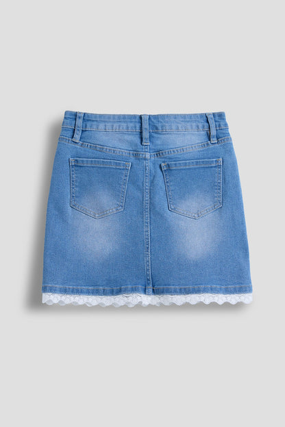 YMI JEANS: Lace Trim Girls' Skirt