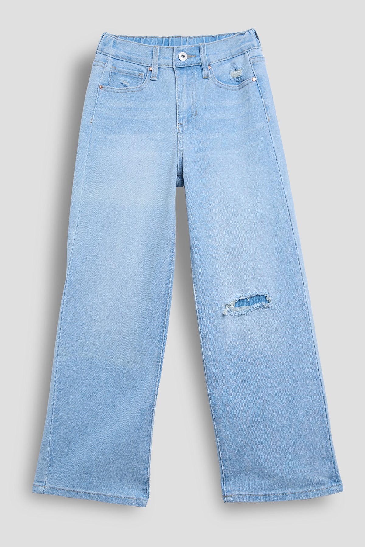 YMI JEANS Girls Elastic Back Wide Leg Jeans - Main Product Image