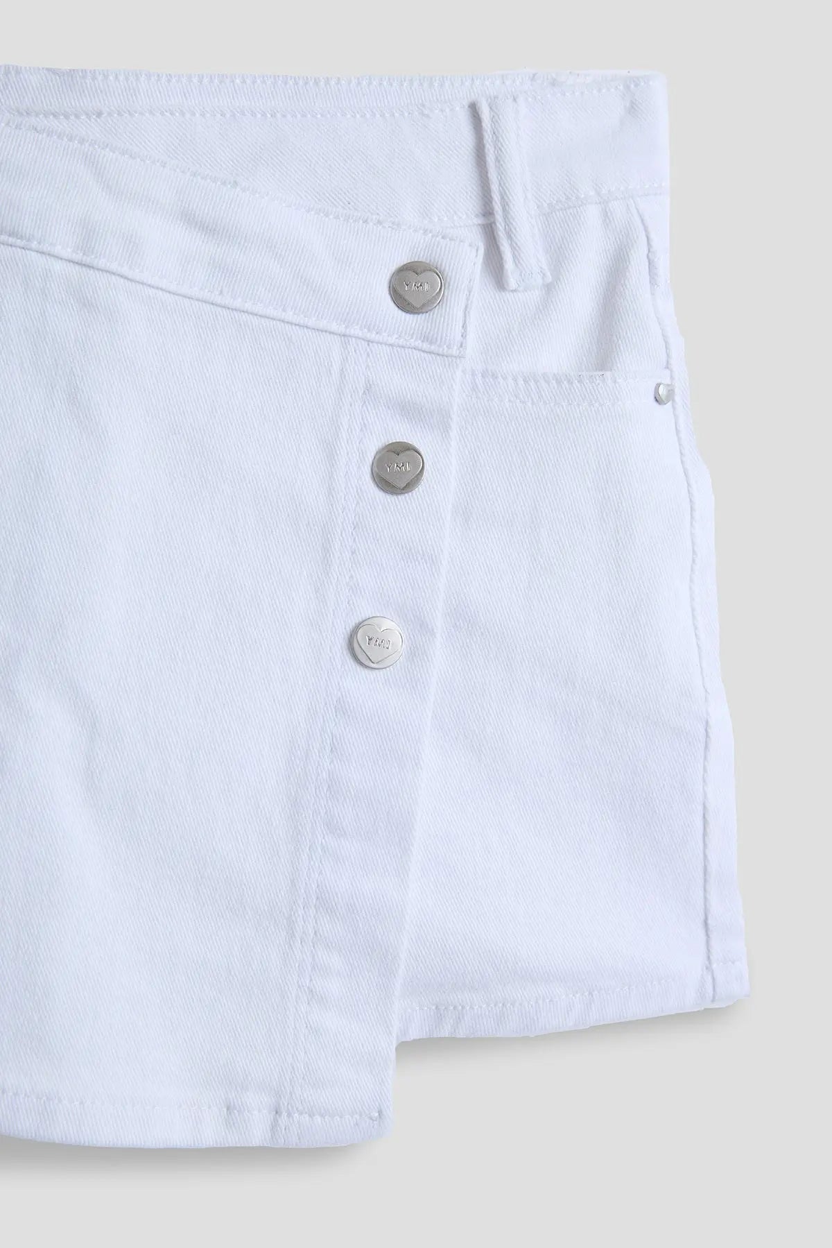 Girls Assymetrical Denim Skort YMI JEANS