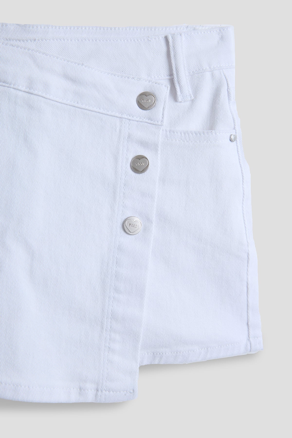 Girls Assymetrical Denim Skort YMI JEANS