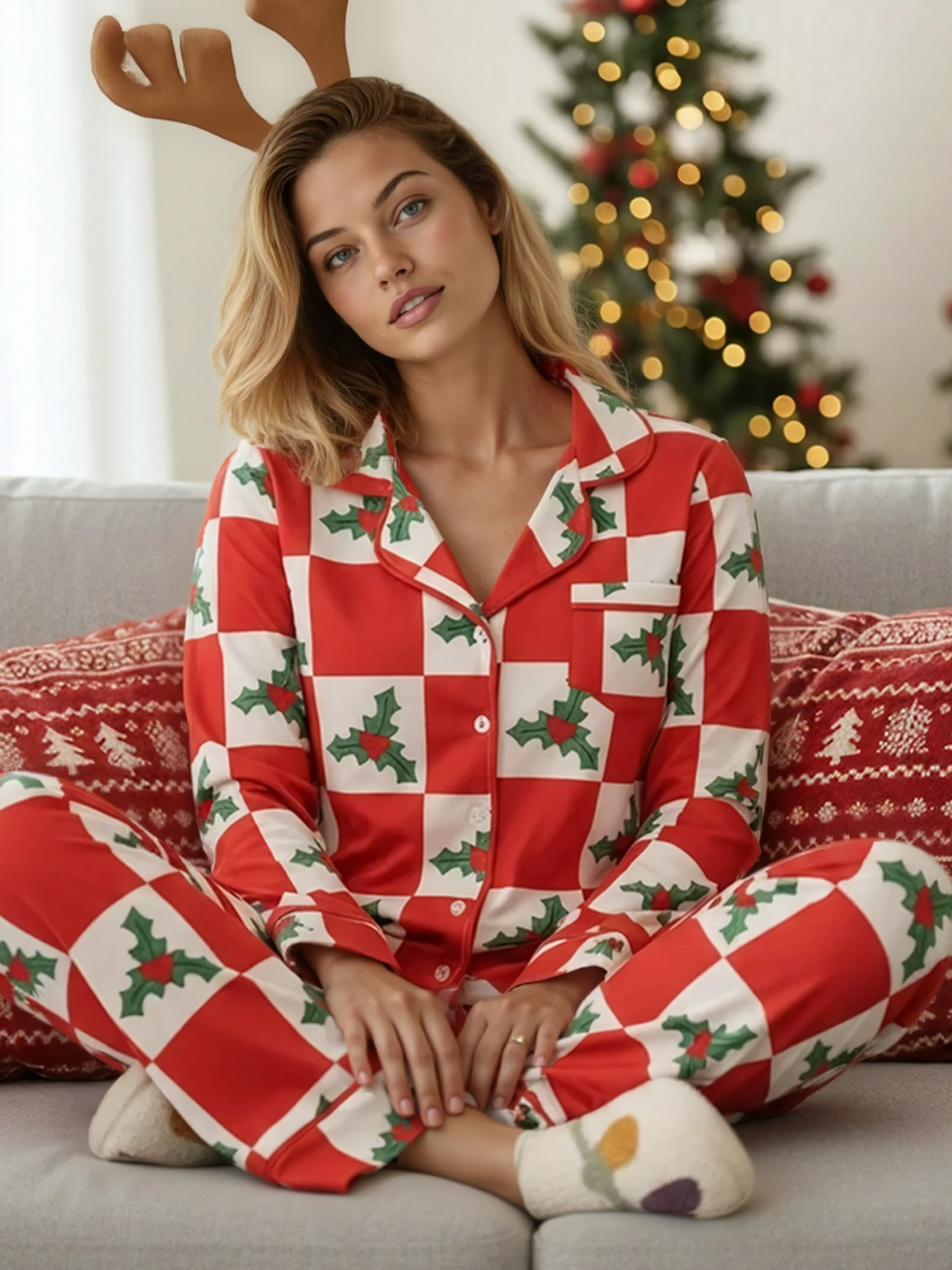 Holiday Christmas pajama set Miss Sparkling