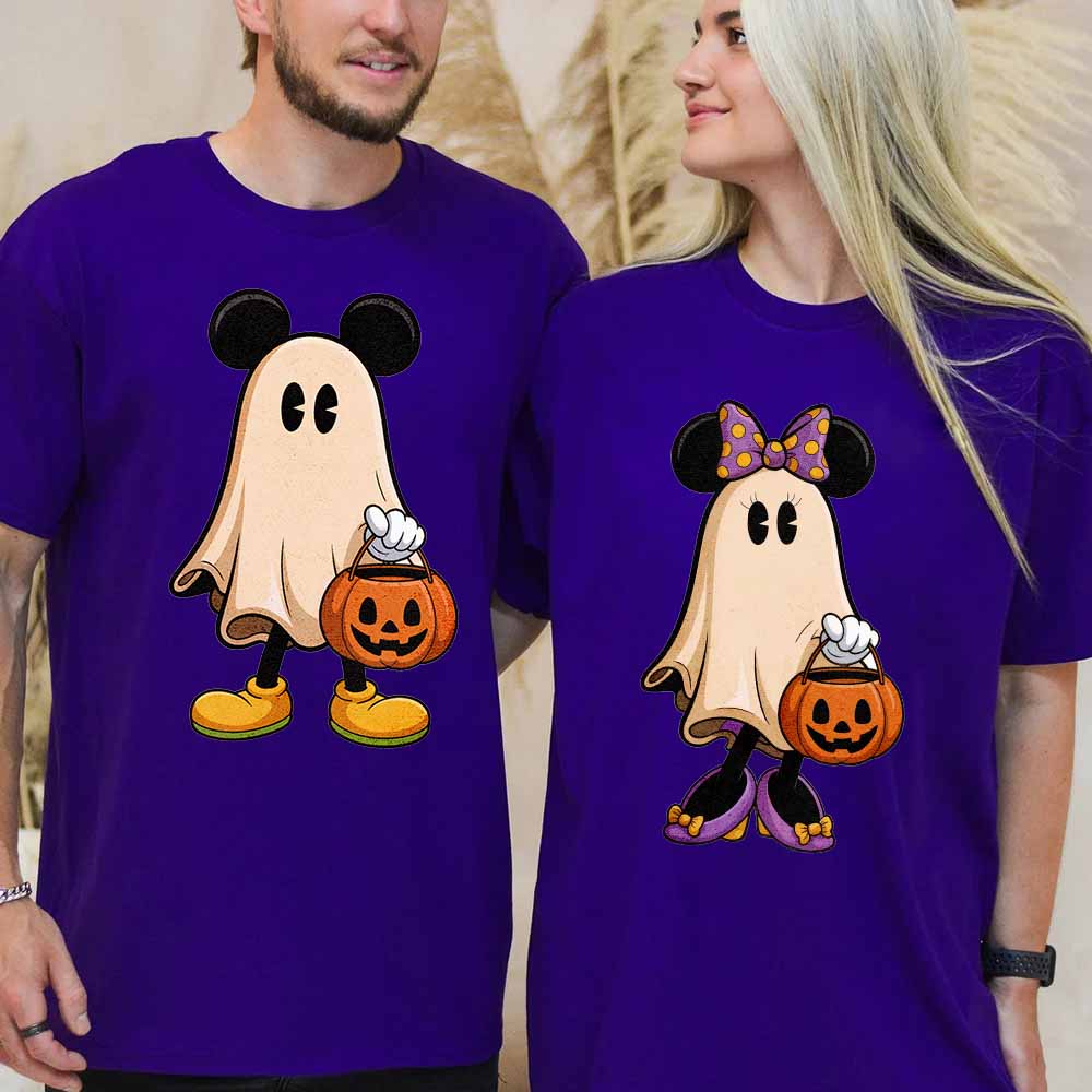 Ghost Couple Halloween Shirts | Spooky Tee | Cute Fall Matching Shirt Adorb.co