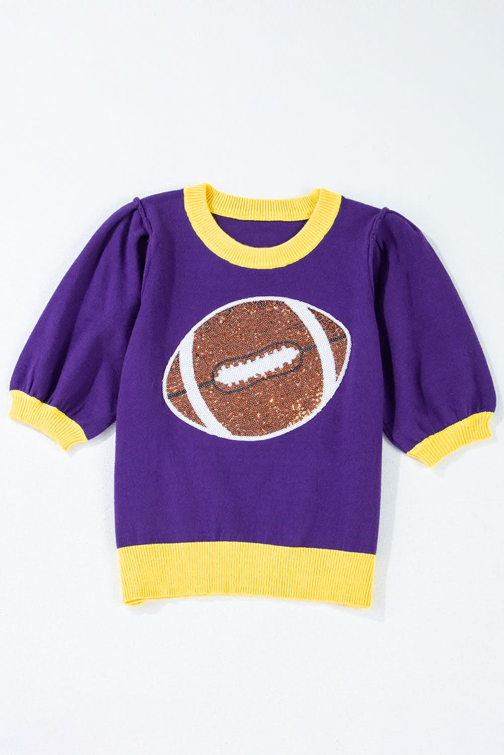 Glamorous purple sequin sweater 