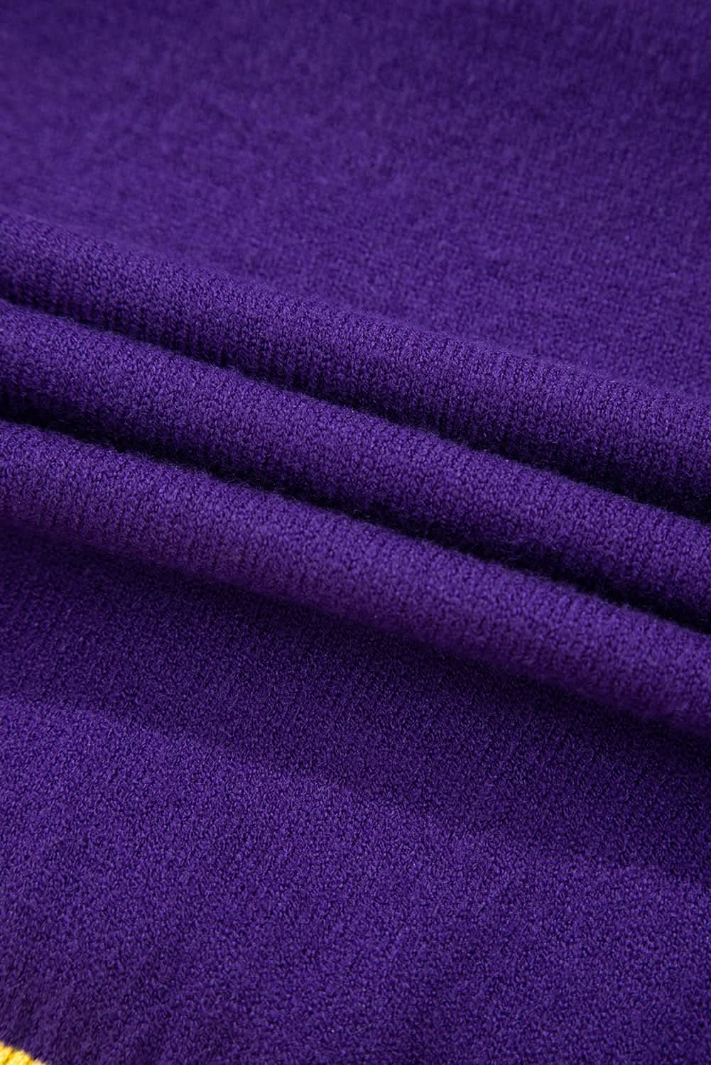 Glamorous purple sequin sweater 