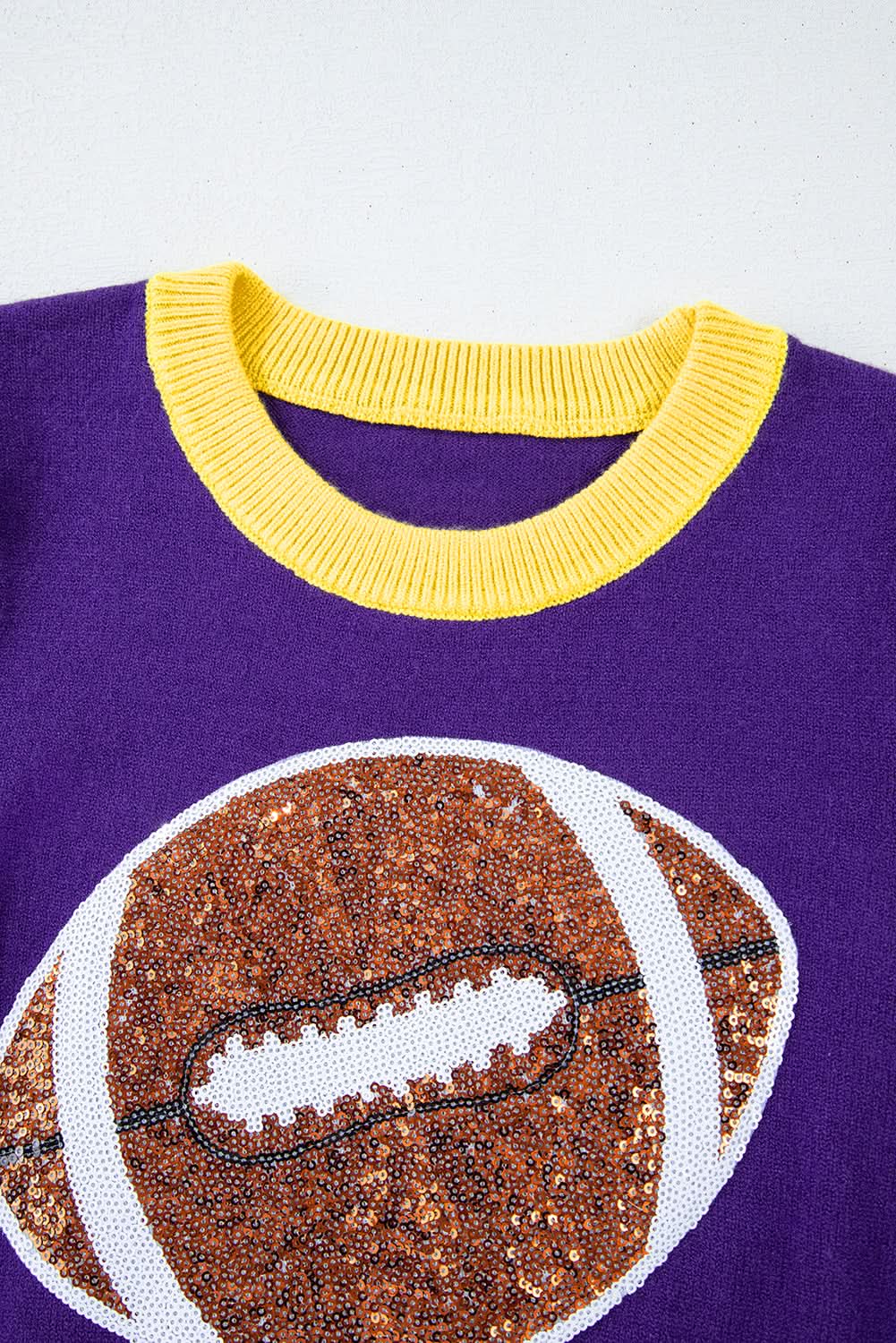 Glamorous purple sequin sweater 