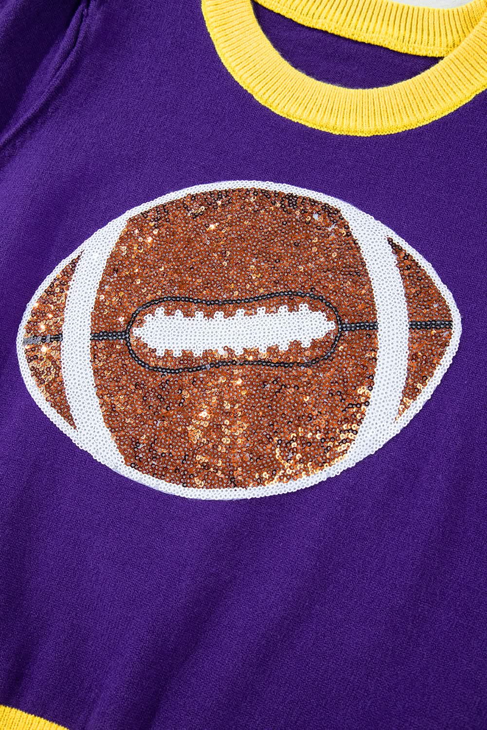 Glamorous purple sequin sweater 
