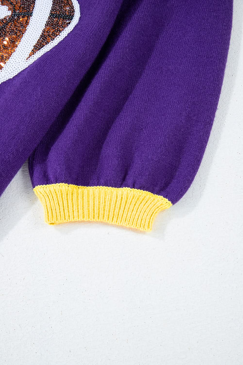 Glamorous purple sequin sweater 