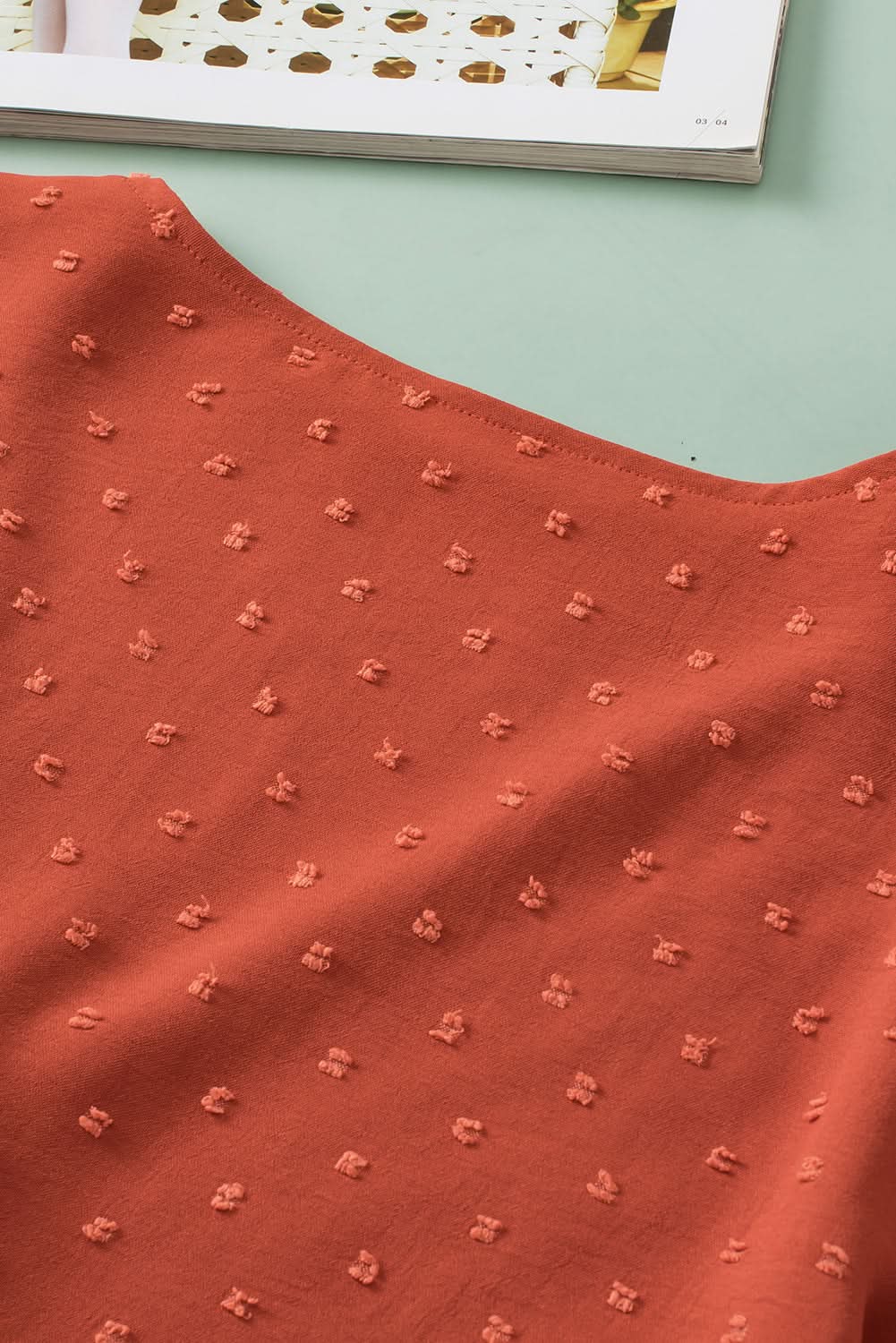 Gold Flame Plus Size Wrap Blouse - Love Salve 