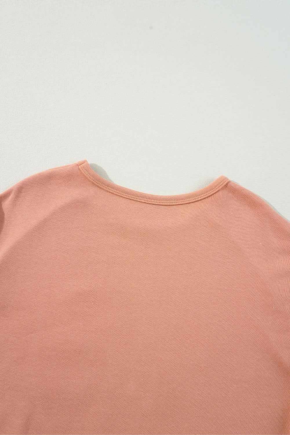 Grapefruit Orange Flower Patch Graphic Exposed Seam Wide Sleeve Top - Love Salve 