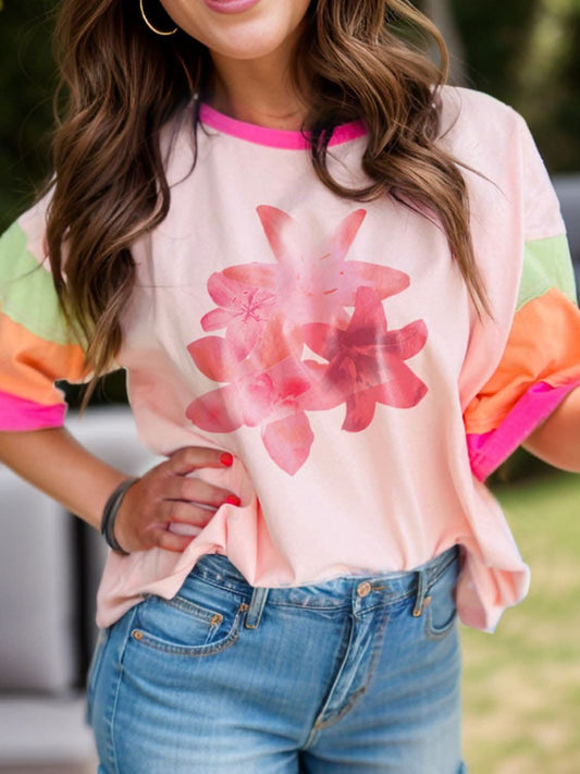 Graphic half sleeve t-shirt - Love Salve 
