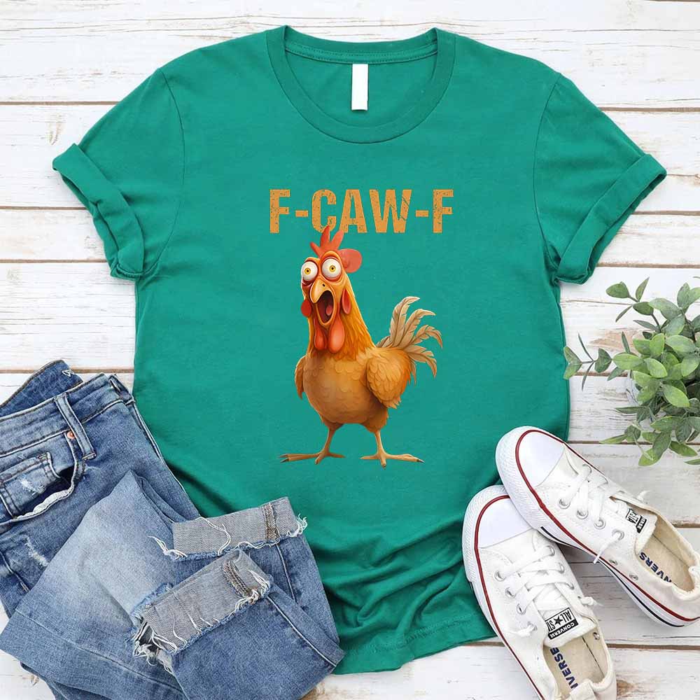 Funny F-Caw-F Rooster Unisex T-Shirt Adorb Custom Tees