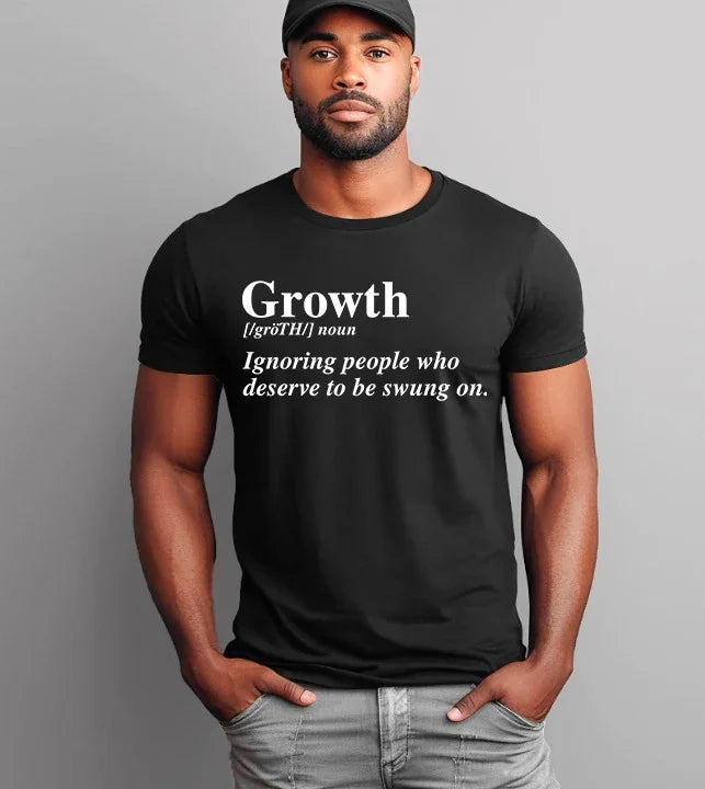 Adorb.co Growth Definition Graphic Tee, a comfortable unisex uplifting message t-shirt for positive vibes and casual wear.