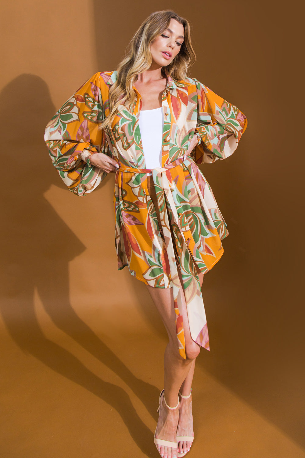 HIGHLY SESSIONS WOVEN TUNIC TOP 