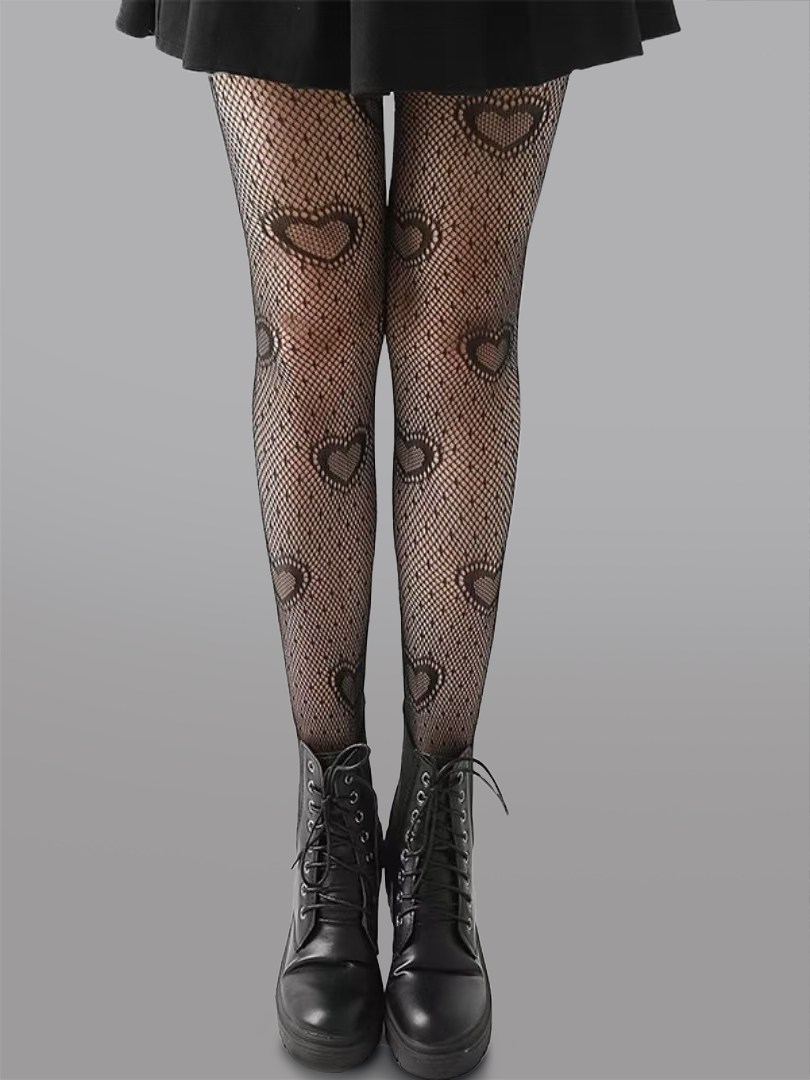 Heart Polka Dot Tights With Soft Stretchy Comfort All Day Hello.LA.Girl