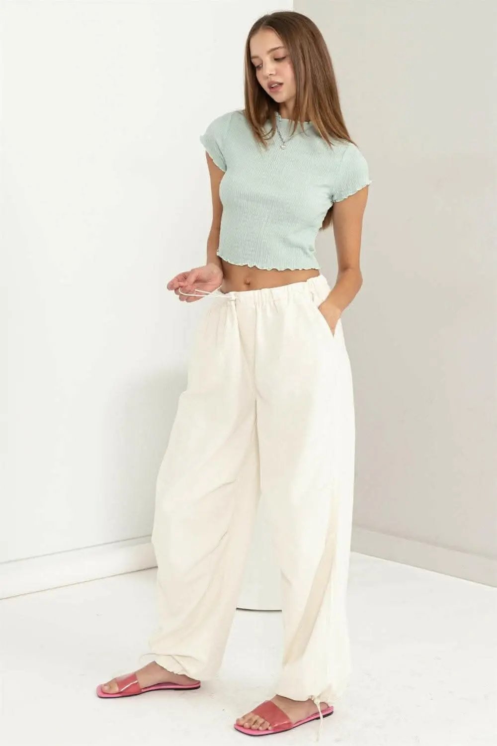 HYFVE Lettuce Hem Crop Top - Love Salve 