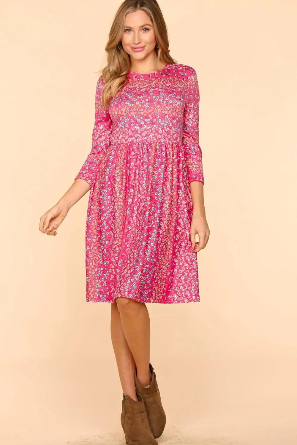 Haptics Floral Dress with Pockets for Effortless Style - Love Salve 