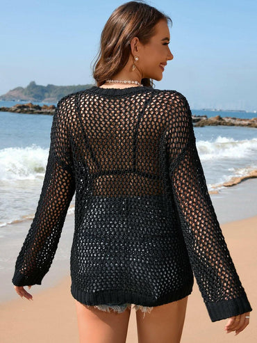 Heart-patterned sheer tunic - Love Salve 