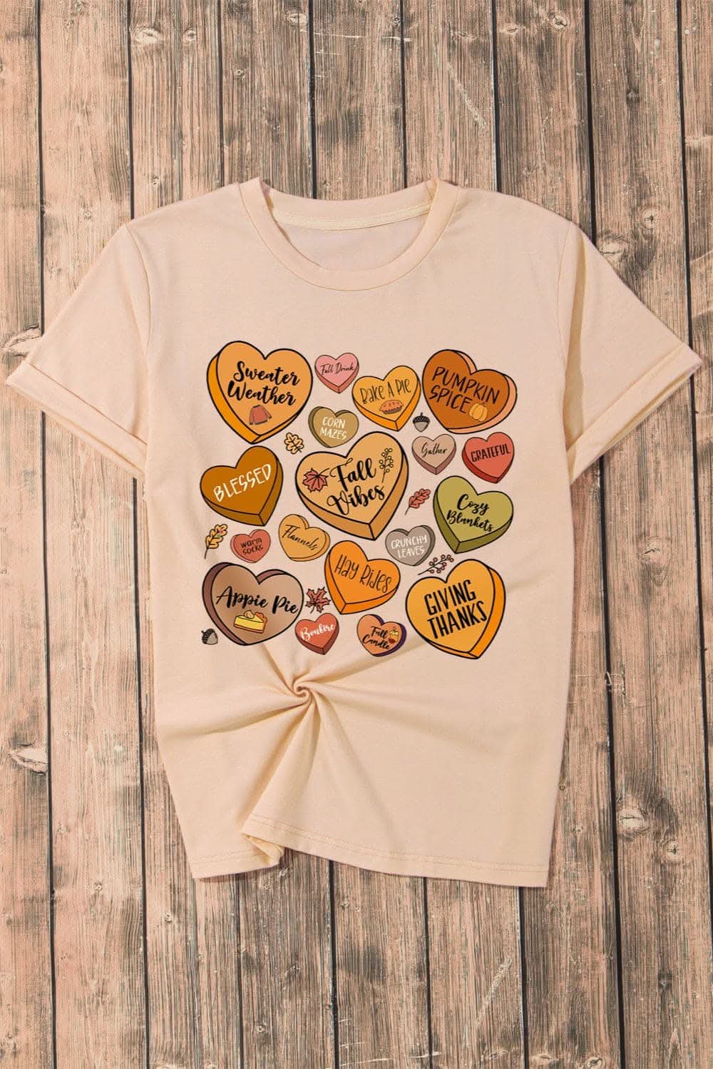 Heart graphic tee for women - Love Salve 