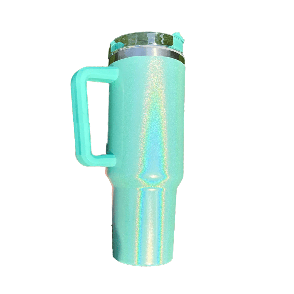 Shimmer 40oz Tumbler  Cup Holder Friendly Pink, White, Blue, Hot Pink, Purple MM