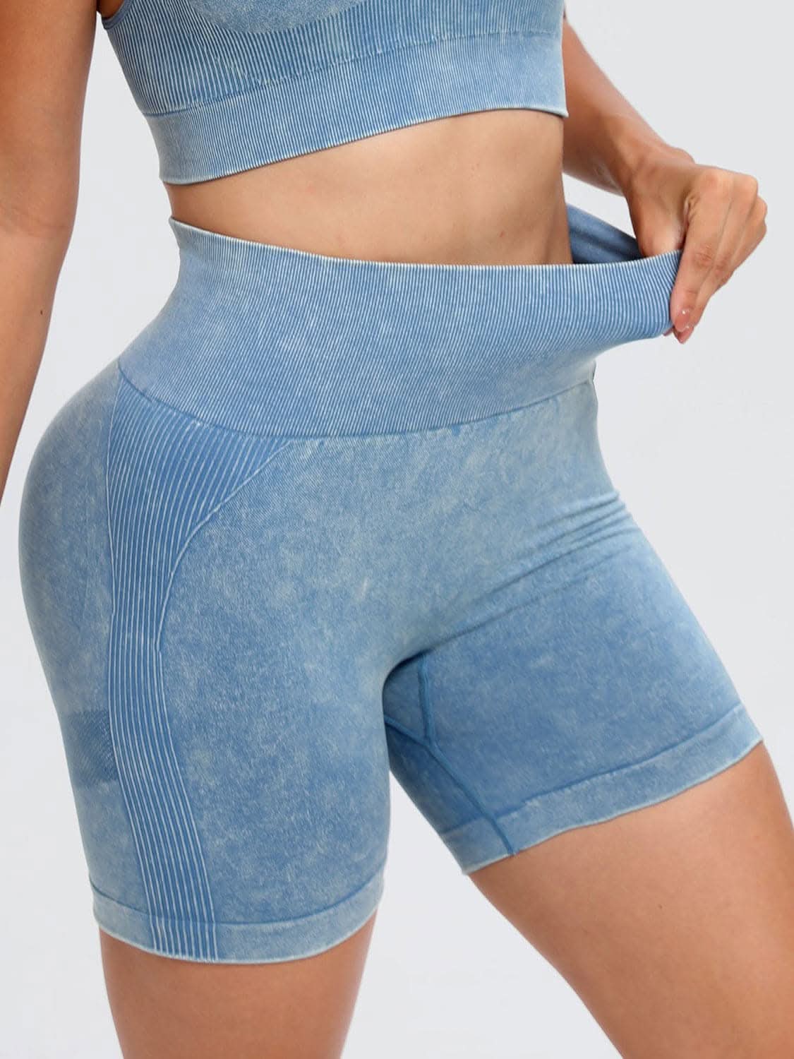 High-rise active shorts for comfort 