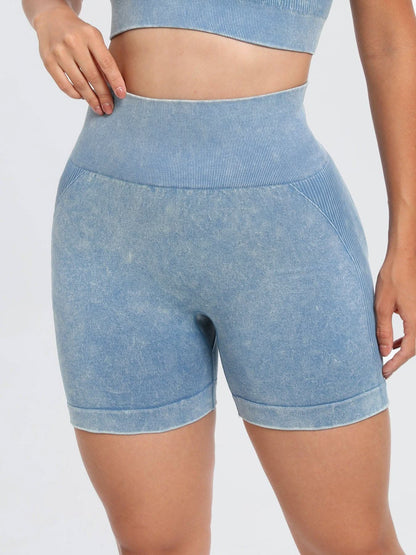 High-rise active shorts for comfort 