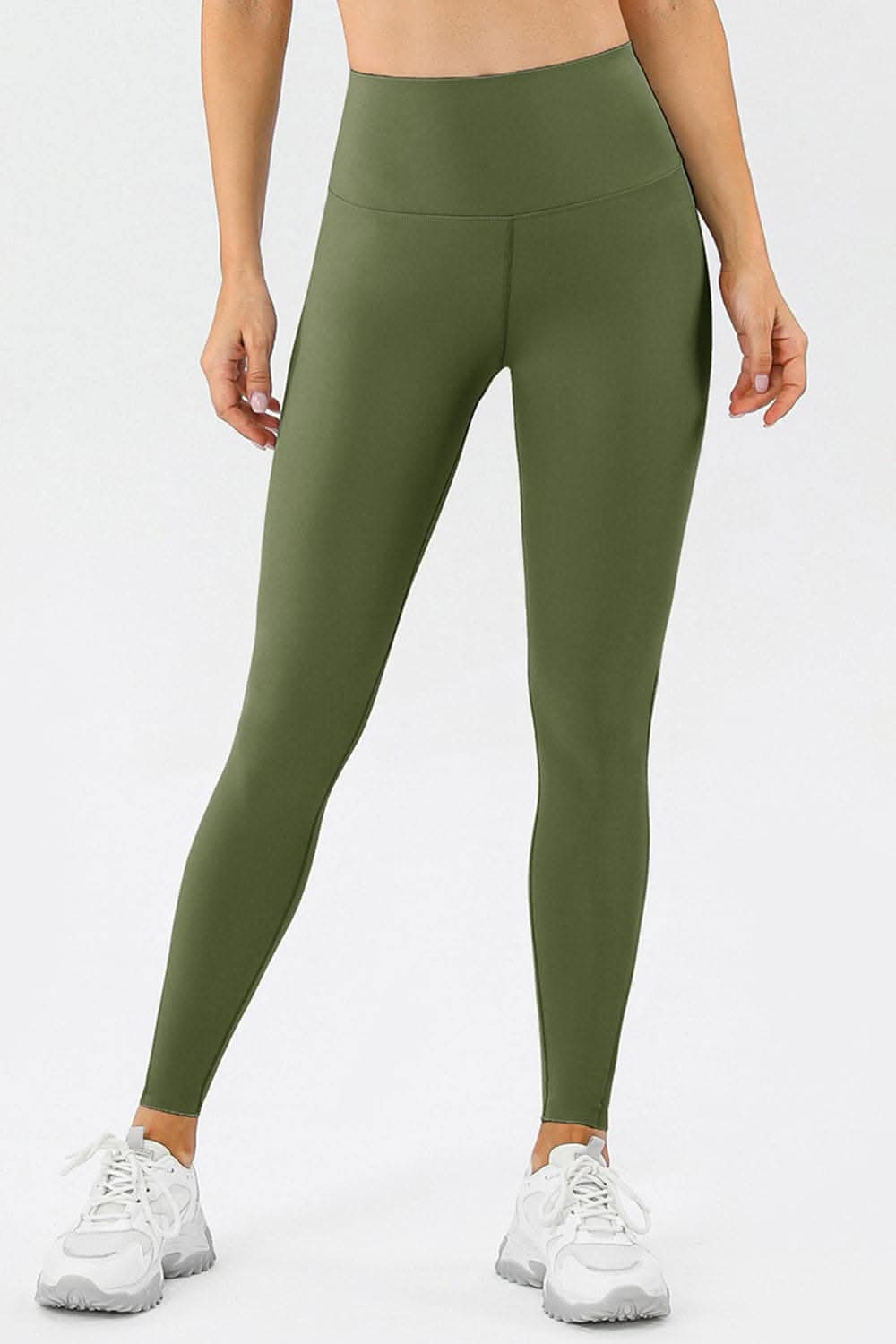High-rise stretchy leggings for activewear 