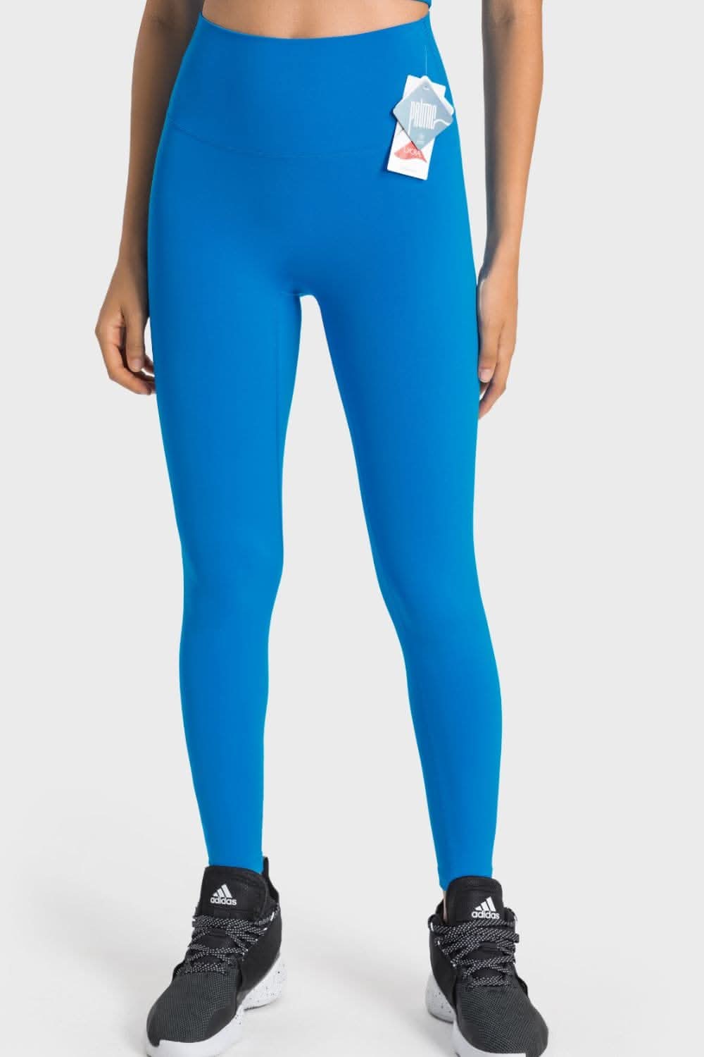 High-rise yoga leggings with wide waistband - Love Salve 
