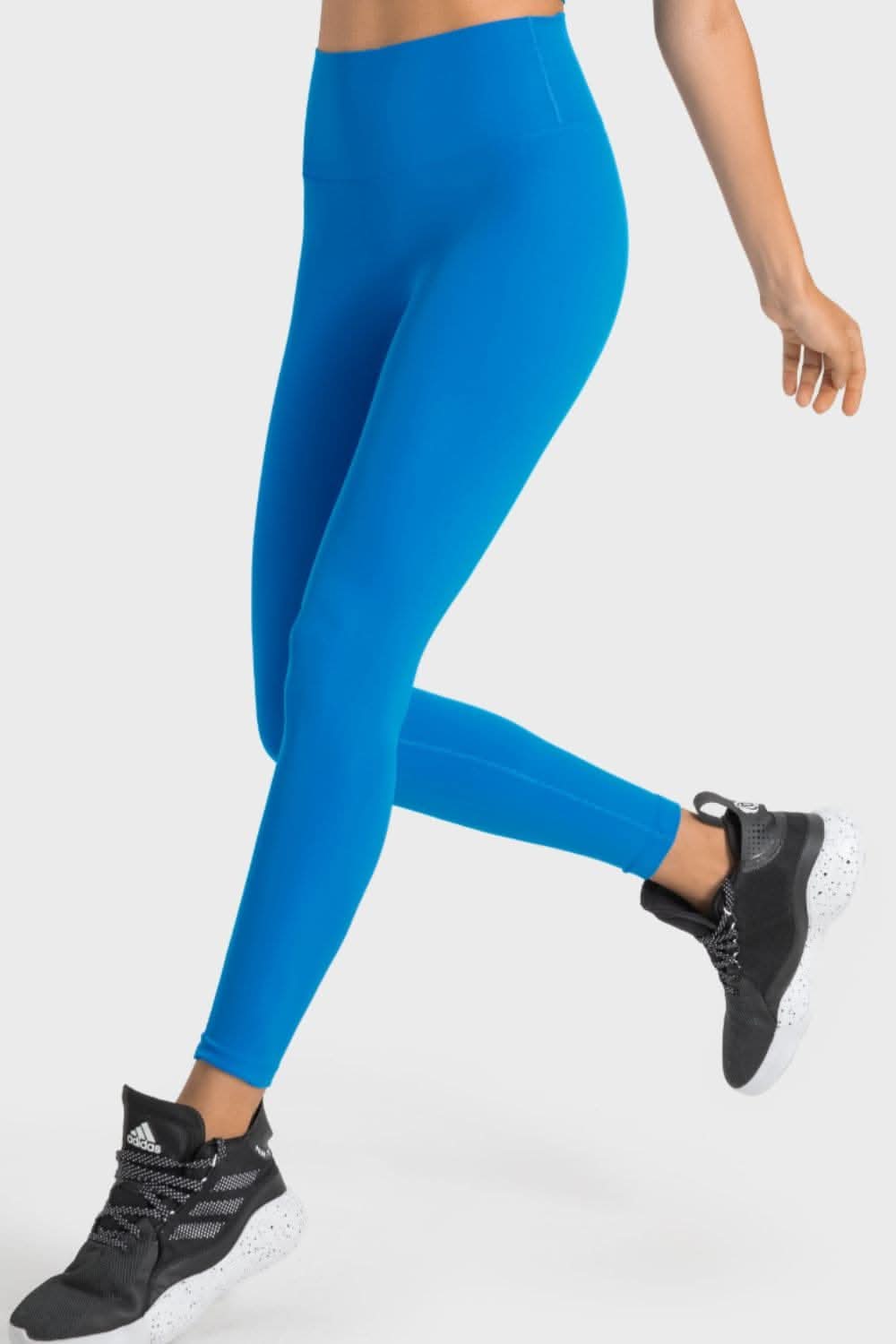 High-rise yoga leggings with wide waistband - Love Salve 