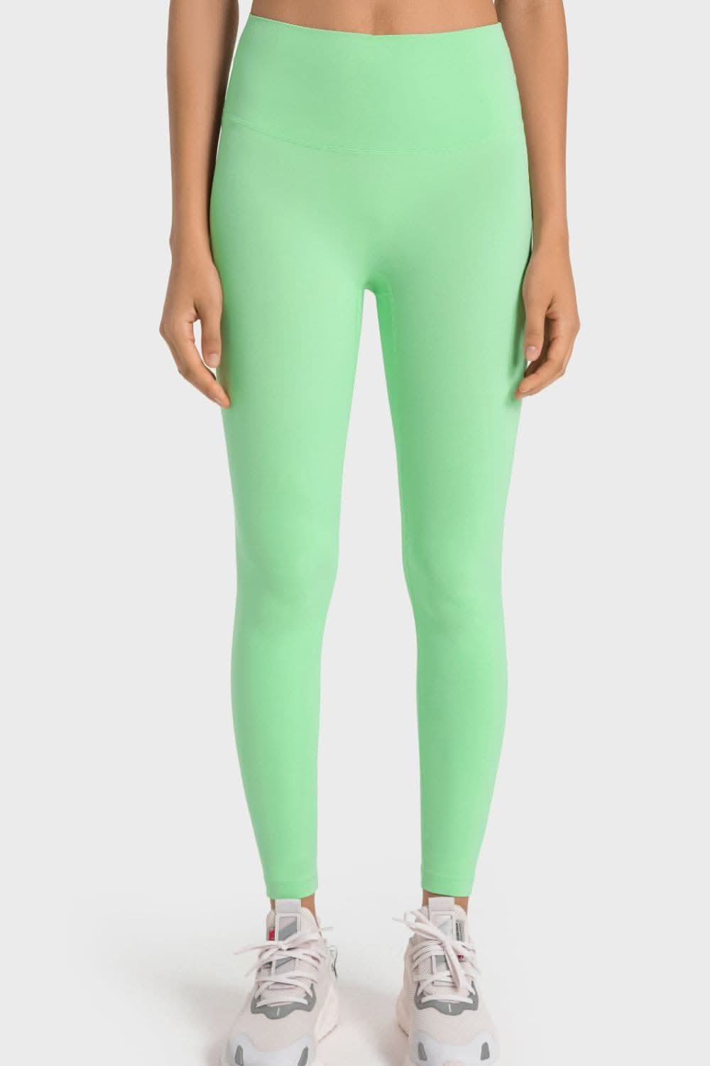 High-rise yoga leggings with wide waistband - Love Salve 