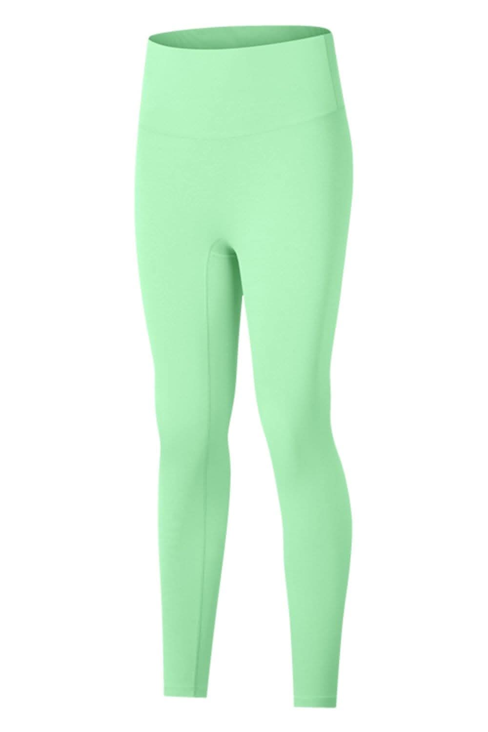 High-rise yoga leggings with wide waistband - Love Salve 